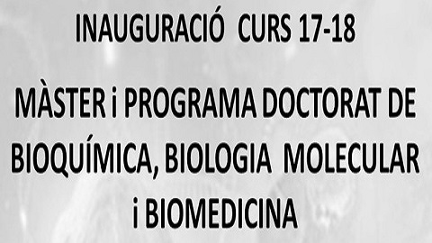 Seminari del màster de BQBM i BM inauguració del curs 17/18 