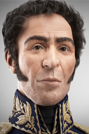 Reconstrucció en 3D del rostre de Simón Bolívar