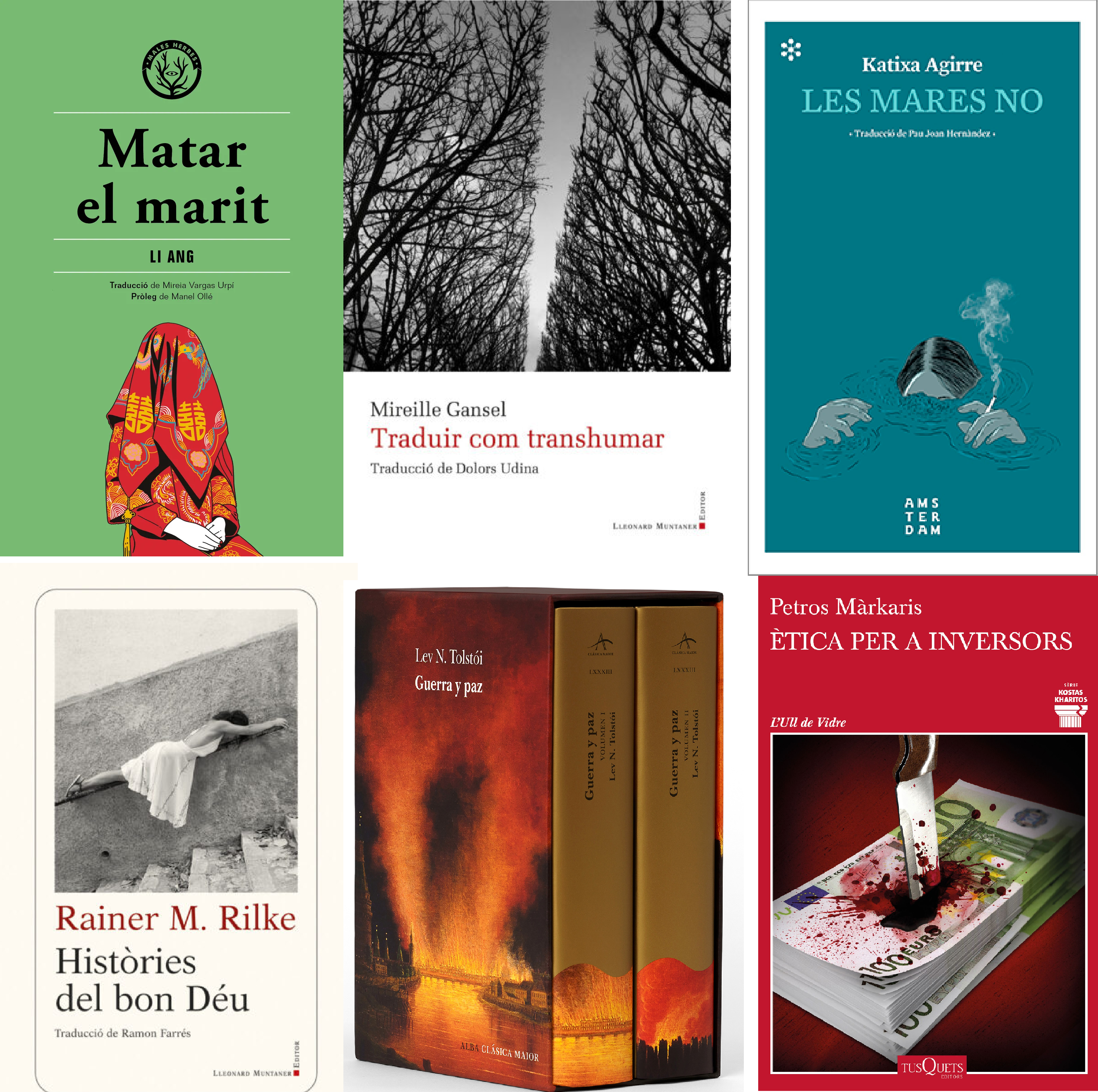 Alguns dels títols traduïts pels professors de la Facultat