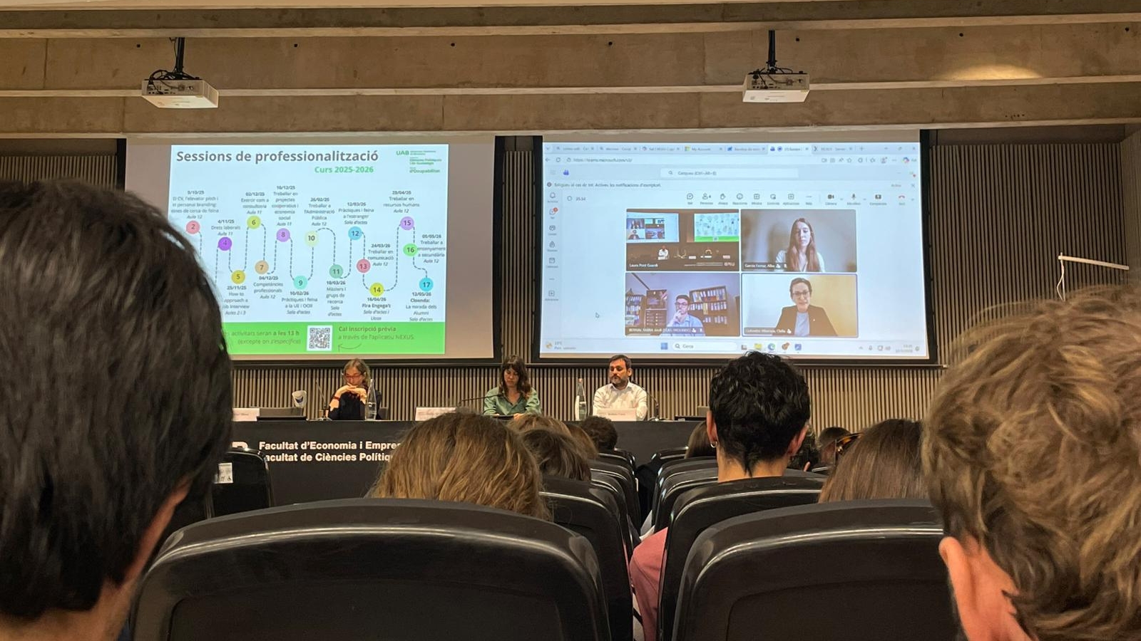 Taula de sortides professionals de Polítiques i Sociologia 12-05-2026