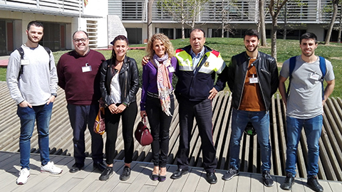 Visita dels estudiants del Grau al Complex Policial Central dels Mossos d'Esquadra