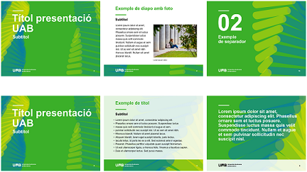 Noves plantilles PowerPoint de la UAB