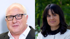 Jordi Rizo, senyor amb cabells blancs i ulleres negres i Ariadna Morente, dona jove amb melena fosca