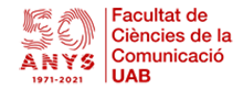Imatge Logo de 50 Anys Facultat de Ciencies de la Comunicació