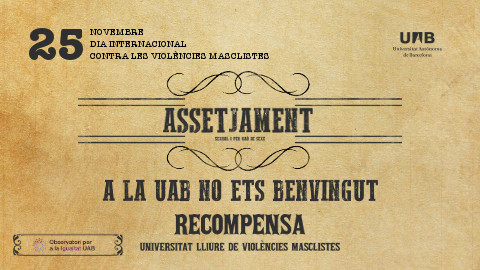 Actes a la UAB pel Dia Internacional contra la Violència de Gènere