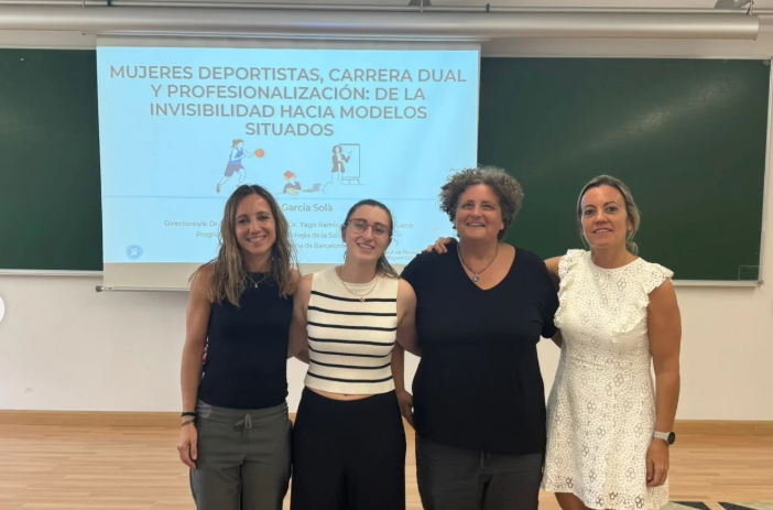 Lectura tesis doctoral Marina Garcia sobre trajectòries dones esportistes
