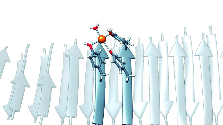 Il·lustració de la molècula dissenyada per investigadors de la UAB