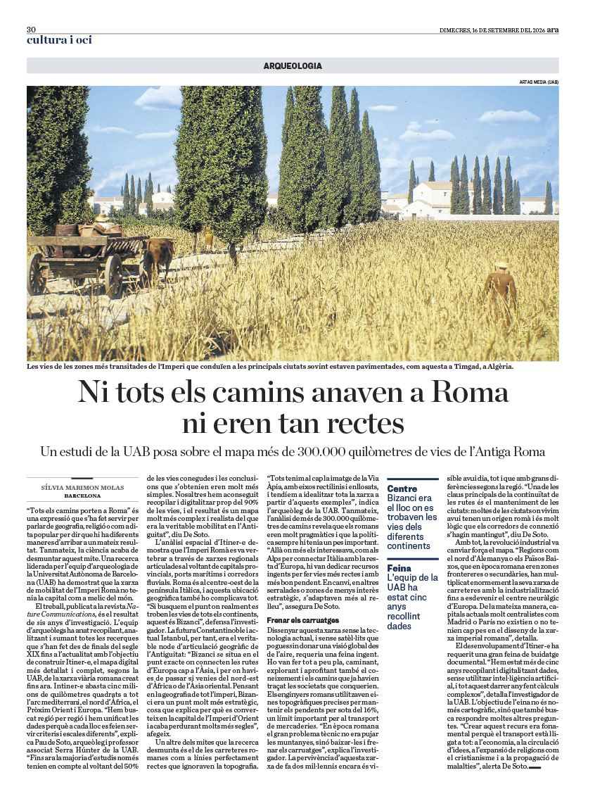 Article ARA camins Roma