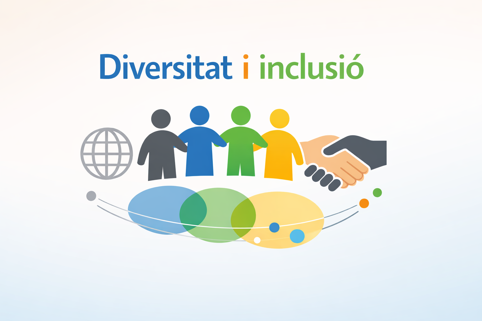 Diferents ninos de colors agafant-se de la mà per expressar diversitat i inclusió