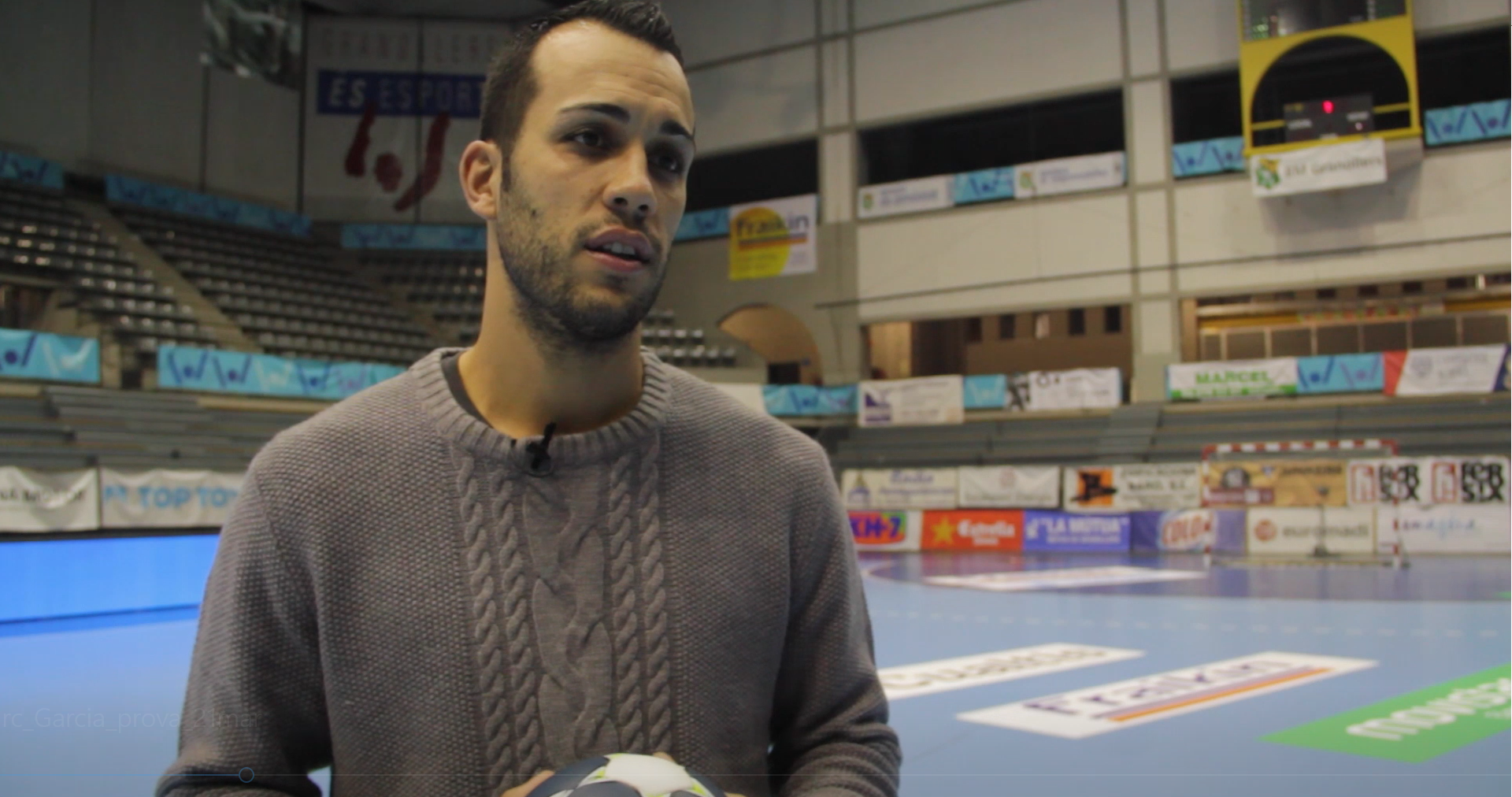 Marc Garcia, graduat en Prevenció i Seguretat i jugador del BM Granollers