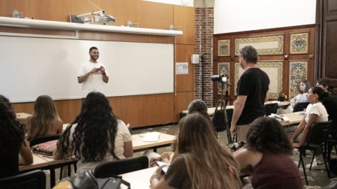 Estudiant de Study Abroad a Casa Convalescència
