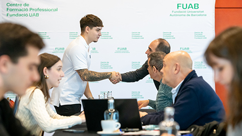 Un instant de la celebració del I Workshop del Centre de Formació Professional FUAB