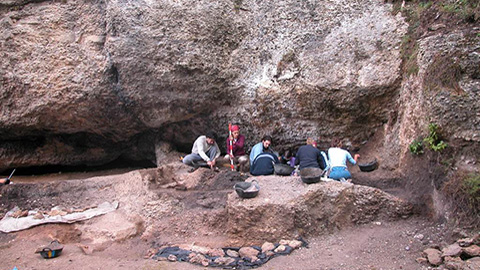 Yacimiento de Balma Guilanyà (Lleida). Foto: CEPAP-UAB