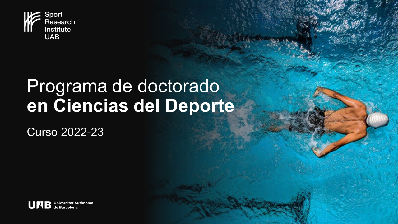 Programa de doctorado en Ciencias del Deporte