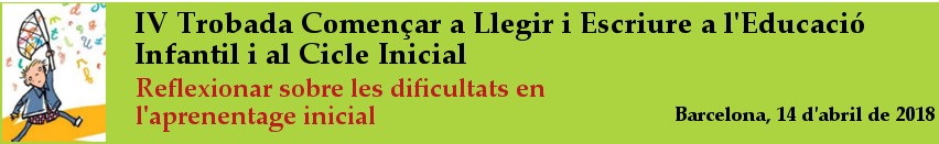 Capçalera IV Trobada Començar a llegir i escriure