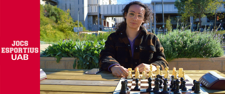 Imatge d'una participant en escacs dels Jocs Esportius