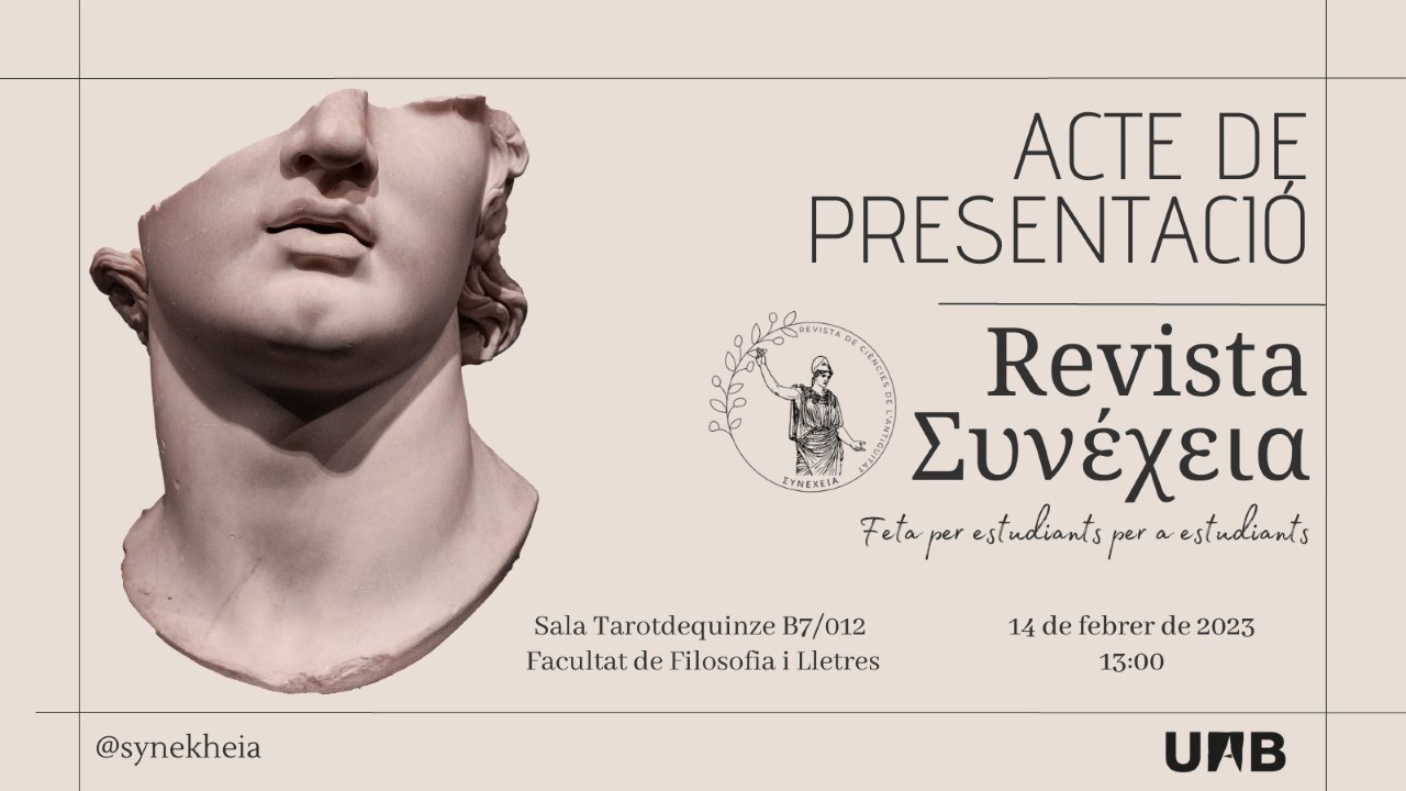 cartell de l'acte de presentació