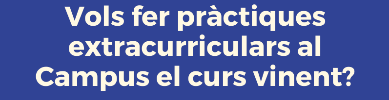 Pregunta sobre si es vol fer pràctiques extracurriculars