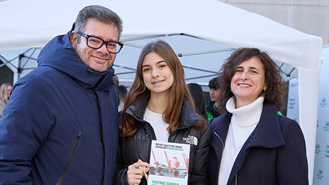 Visitants a les jornades de portes obertes del centre en el mes de febrer