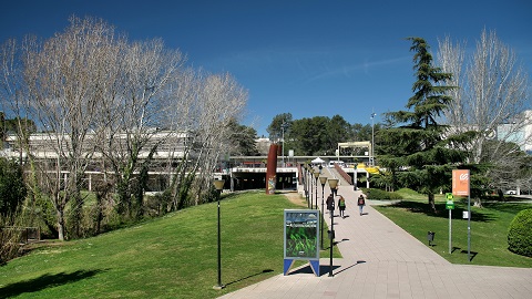 vista del campus de l'eix central