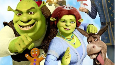 Imatge dels personatges Shrek i Fiona