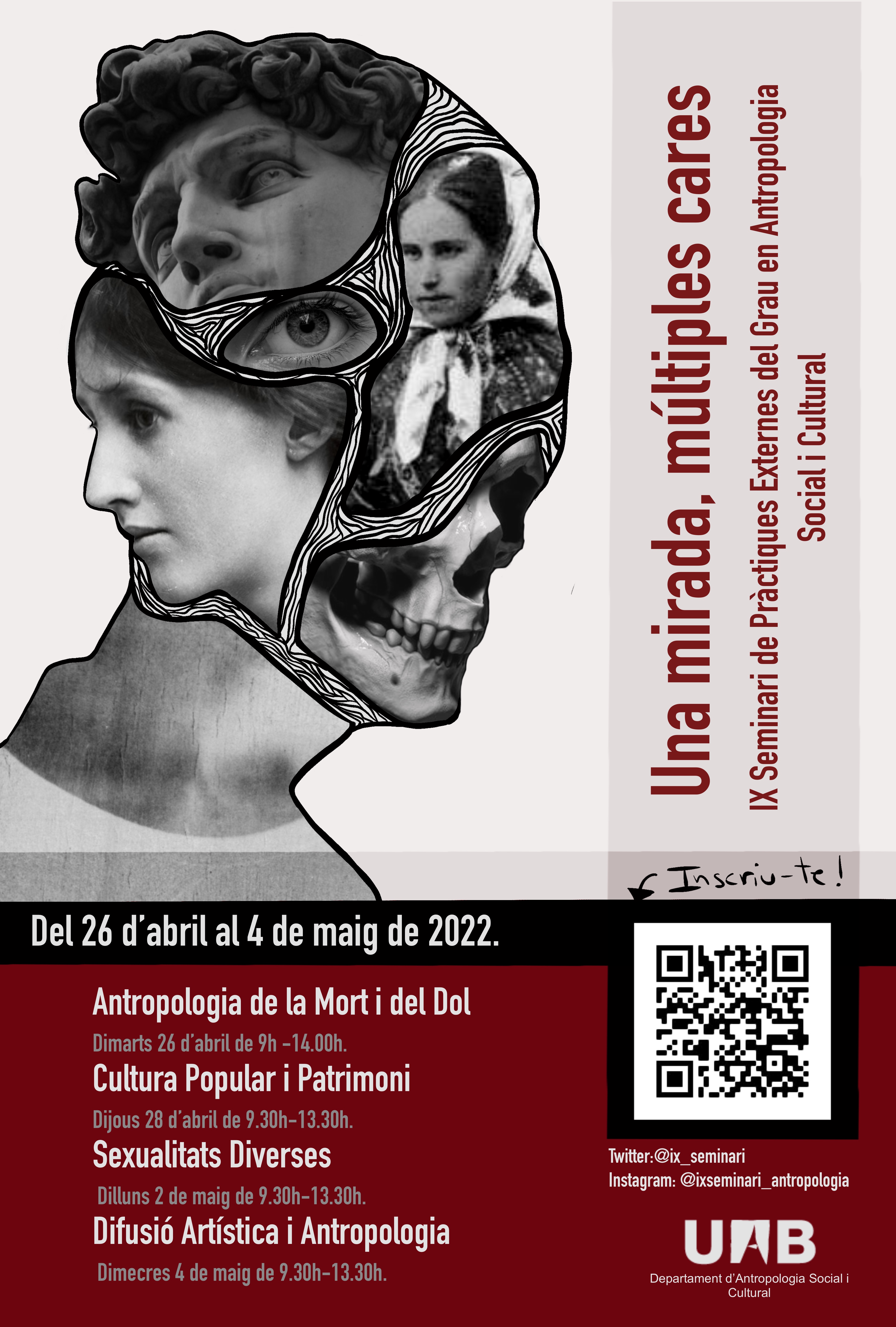 Cartell Seminari Pràctiques Externes d'Antropologia