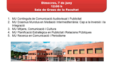 Masters oficials Facultat