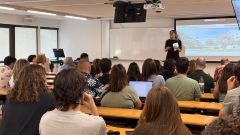 Mariluz Pacheco presenta al personal de la FUAB