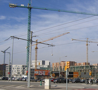 Construcció d'edificis a Barcelona (flickr)