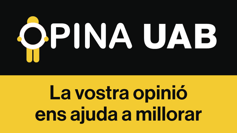 Digues la teva opinió a Opina UAB: suggeriments, queixes i felicitacions