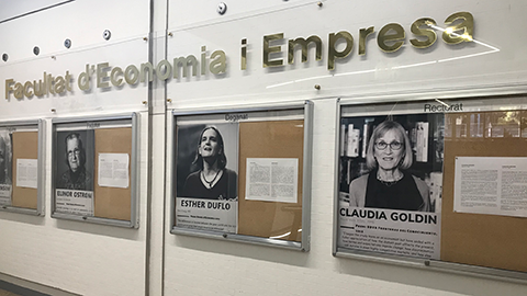 Foto de l'exposició de la Facultat