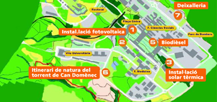 Mapa de l'itinerari ambiental