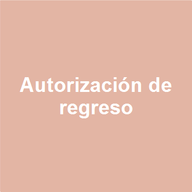 Autorización de regreso