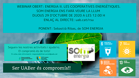 Cartell del Webinar Energia II