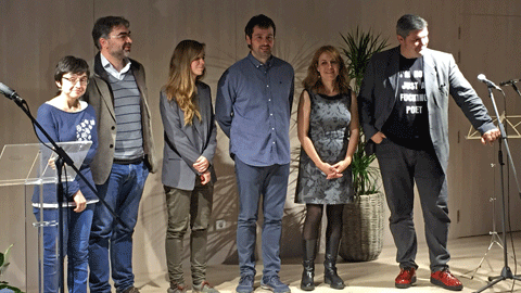 Acte de lliurament dels premis literaris de la UAB i l'Ajuntament de Cerdanyola del Vallès