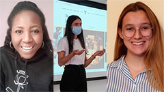 Les tres alumnes testimoni