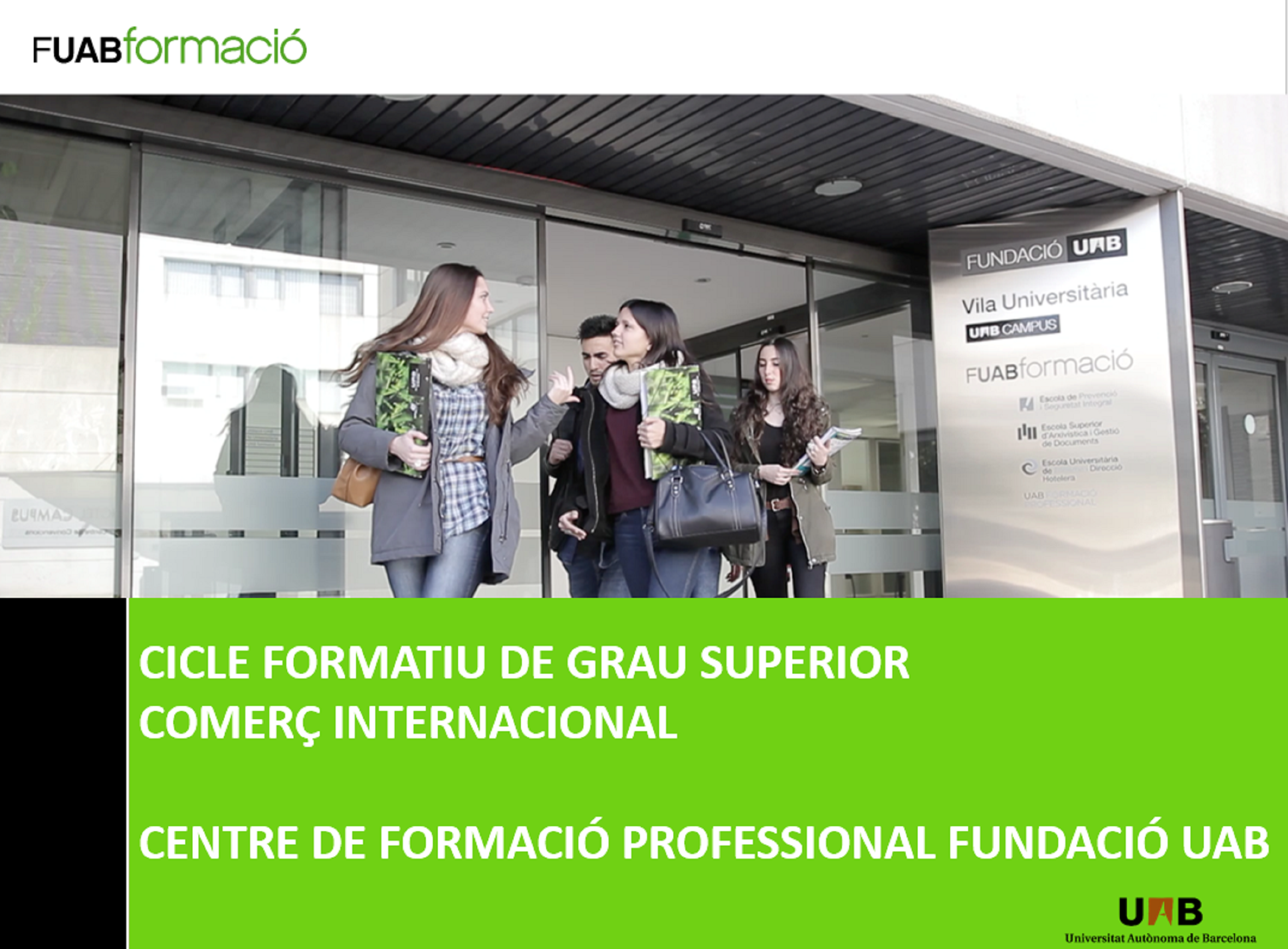 Sessió informativa estudis FUABformació 2018-2019