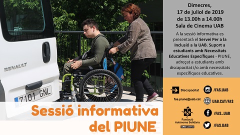 Sessió Informativa del PIUNE