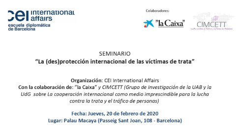 Imatge amb la informació del seminari. 