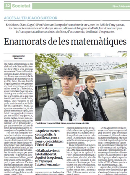 Enamorats de les matemàtiques