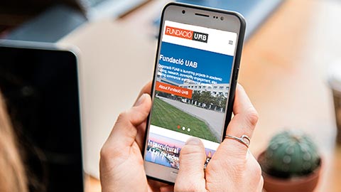 La pàgina web de la FUAB en anglès