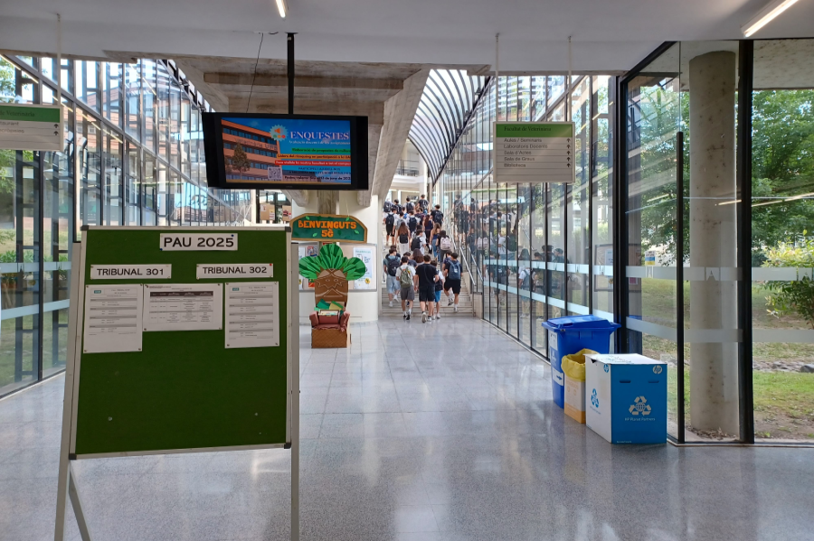 Estudiants inscrits a les PAU per lles facultats