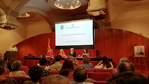 Fotografia de les participants de l'Acte Central de l'Any Dolors Monserdà