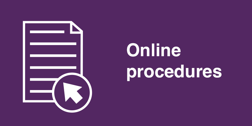 Online procedures