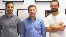 Eric Velasco, Raul Andero y Antonio Florido