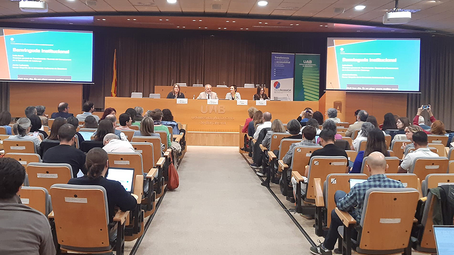 Taula inaugural de la Jornada sobre Transferència en Ciències Socials i Humanitats