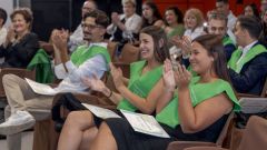 Estudiants de CFGS a la graduació