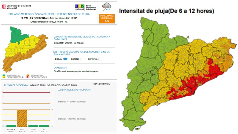 Mapa pluges novembre 2025