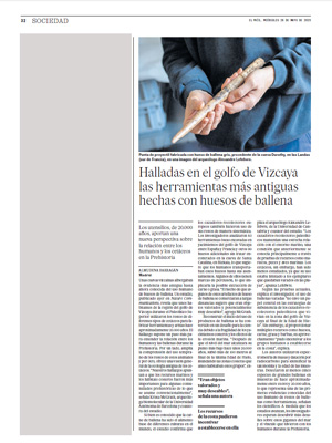 Article sobre troballa d'eines més antigues d'ossos de balanes 