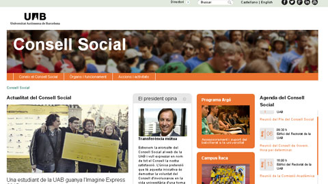 web del Consell Social de la UAB